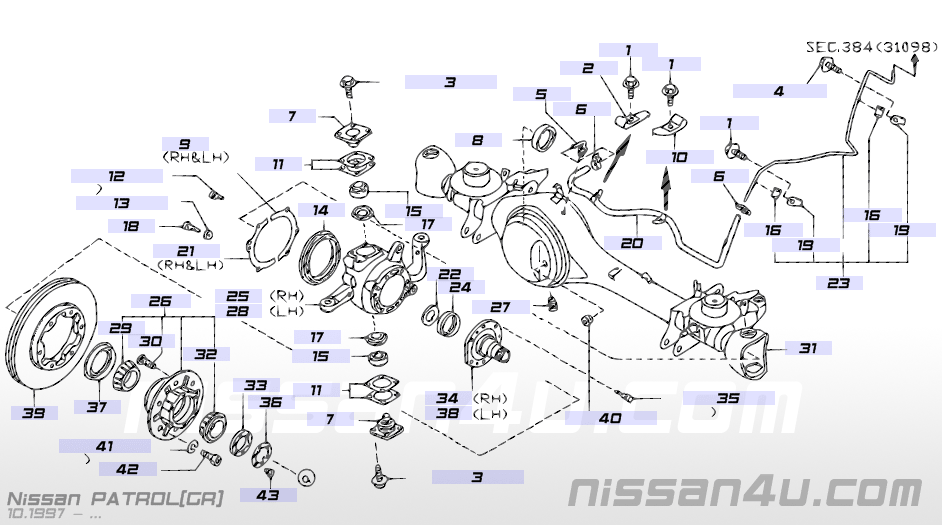 Nissan patrol gu parts diagram #5