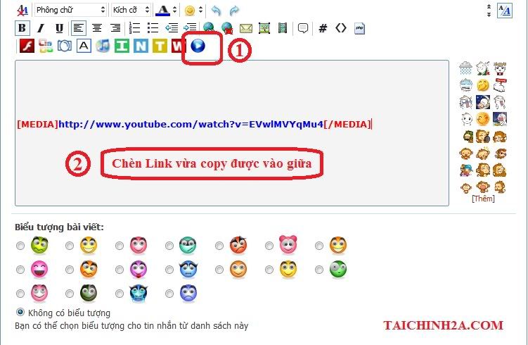 Post nhạc và video lên Forum theo cách mới dễ dàng hơn - www.TAICHINH2A.COM