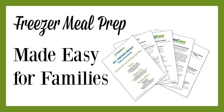 Freezer Meal Prep for Less Stress at Dinner Time
