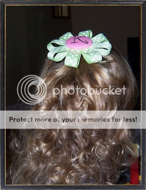 Personalized Monogram Custom Pink Zebra Baby Girl's Hair Bow Crochet Headband