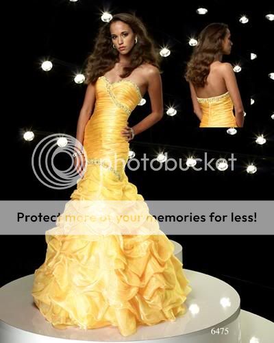 Yellow Sweetheart Short Bridesmaid Dress Party Gown New  
