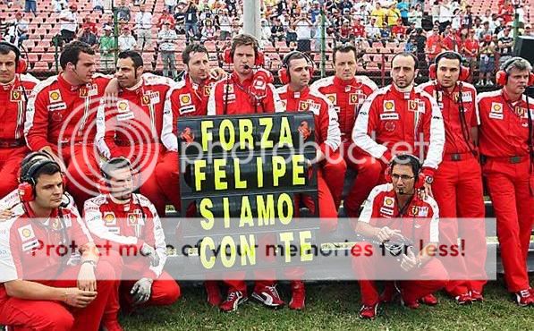 El aguante a Felipe Massa