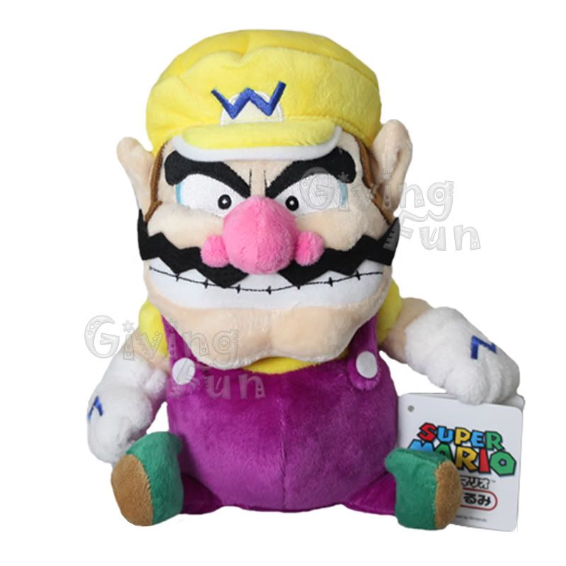 GENUINE Nintendo Super Mario Bros 10 Wario Plush Doll  