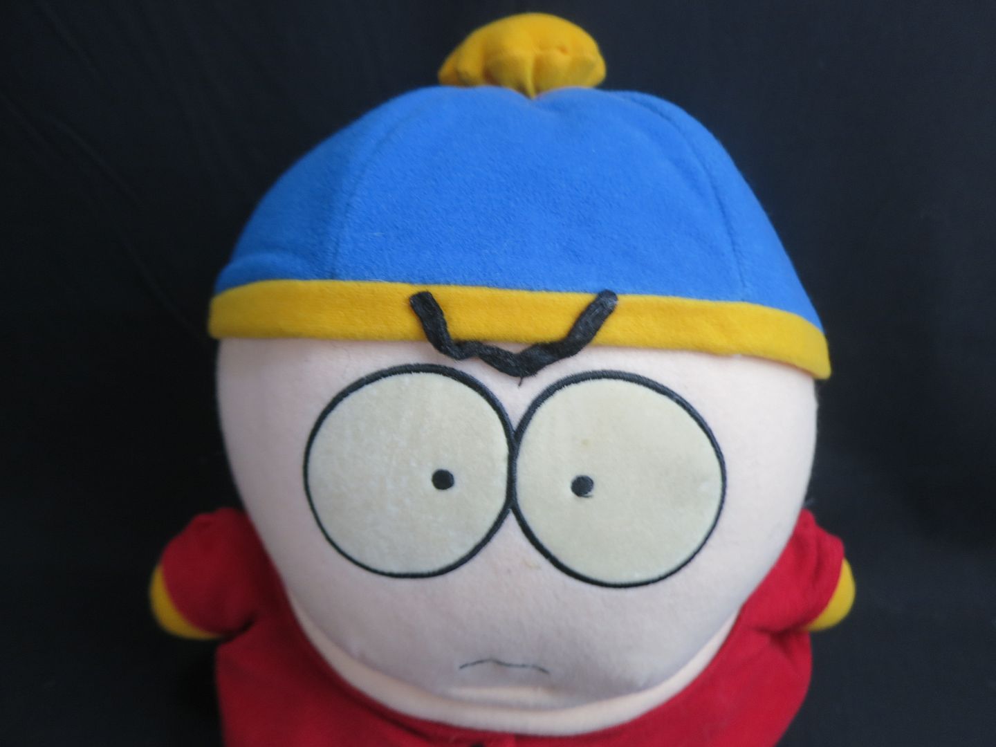 ANGRY EYEBROWS SOUTH PARK CARTMAN CARTOON BOY RED SHIRT BLUE HAT PLUSH ...