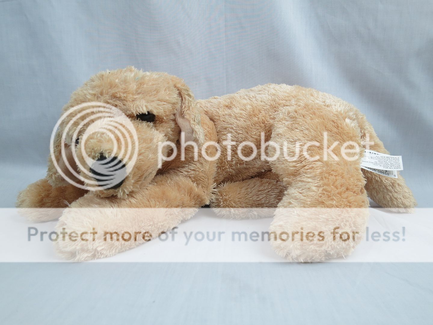 large floppy stuffed dog