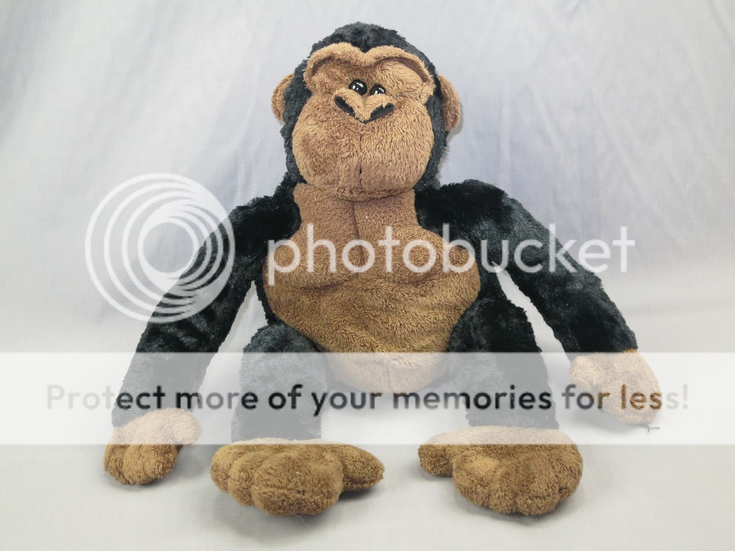 black brown gorilla joe monkey first and main plush stuffed