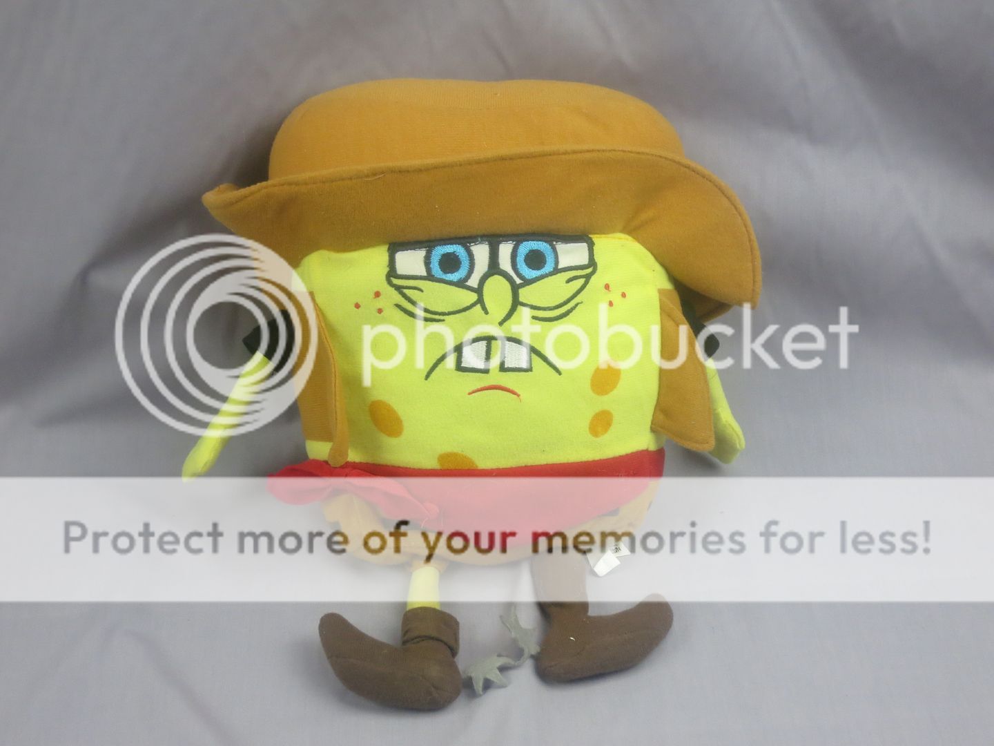 Big Nickelodeon Spongebob Squarepants 2006 Viacom Cowboy Hats Scarf Boots Plush Ebay