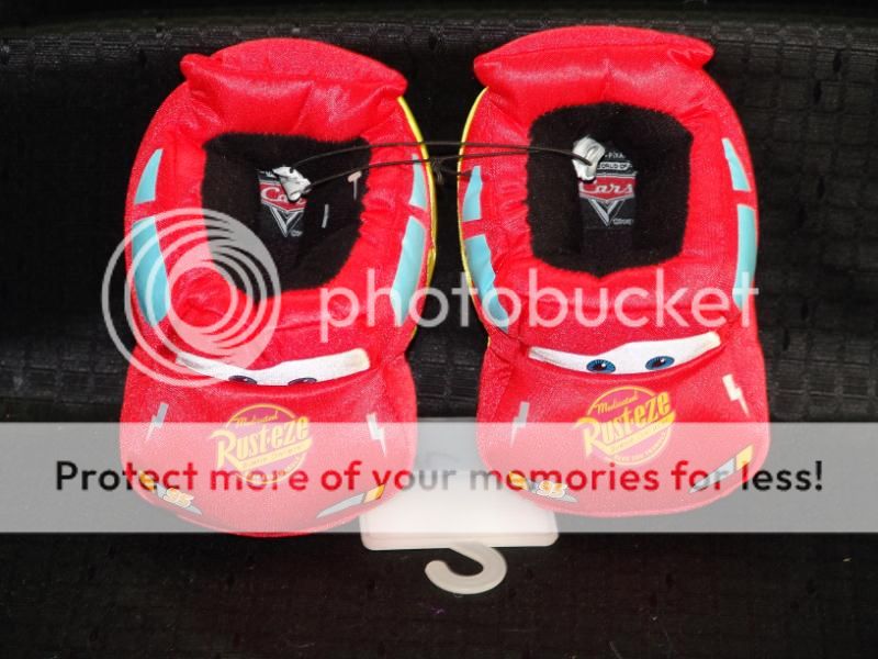 NEW Disney Movie Cars Lightning McQueen Slippers 5 6 NR  