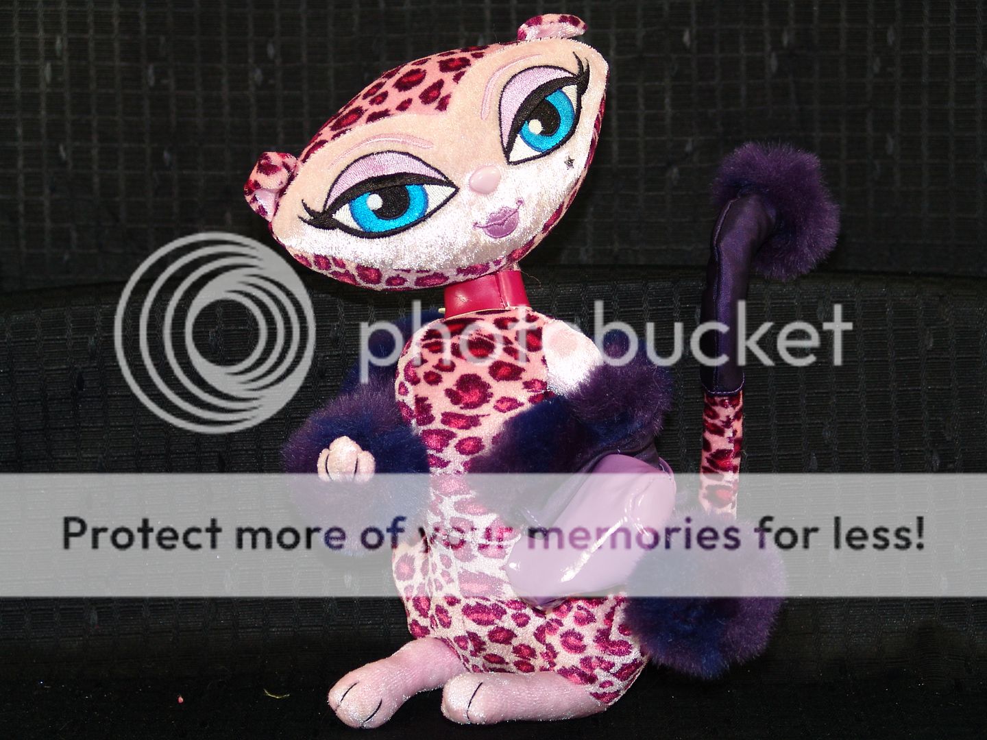 Plush Pink Leopard Skin Diva Shopping Bratz Cat Daphne  