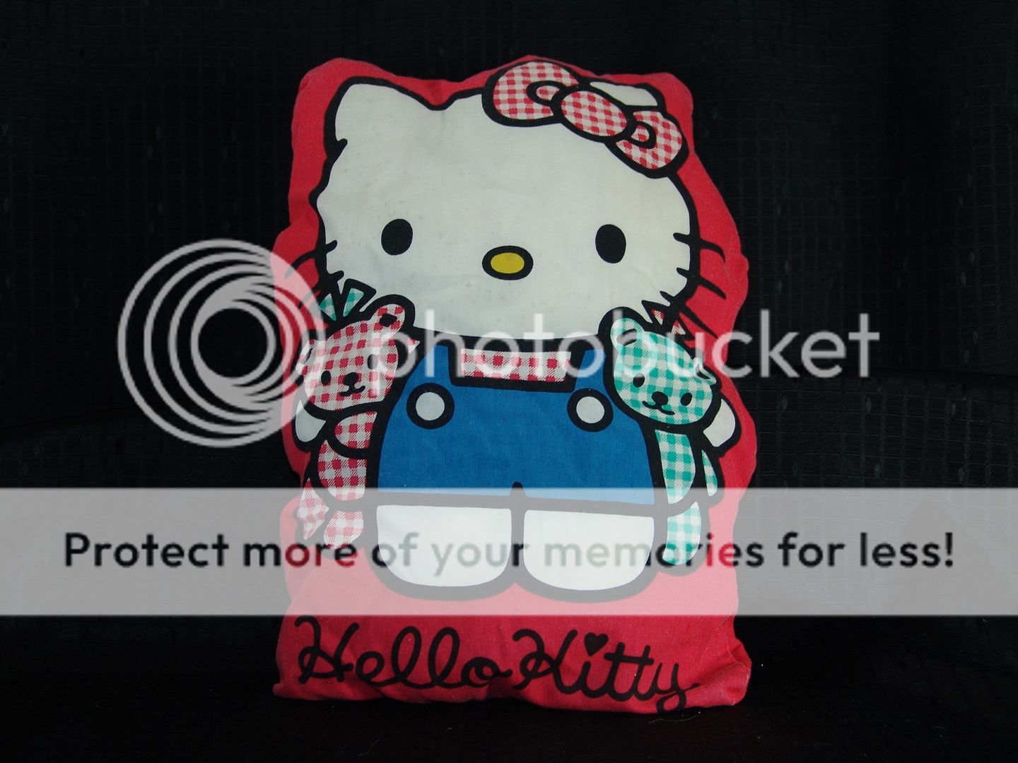 VINTAGE 1994 SANRIO PLUSH HELLO KITTY BED PILLOW THROW  