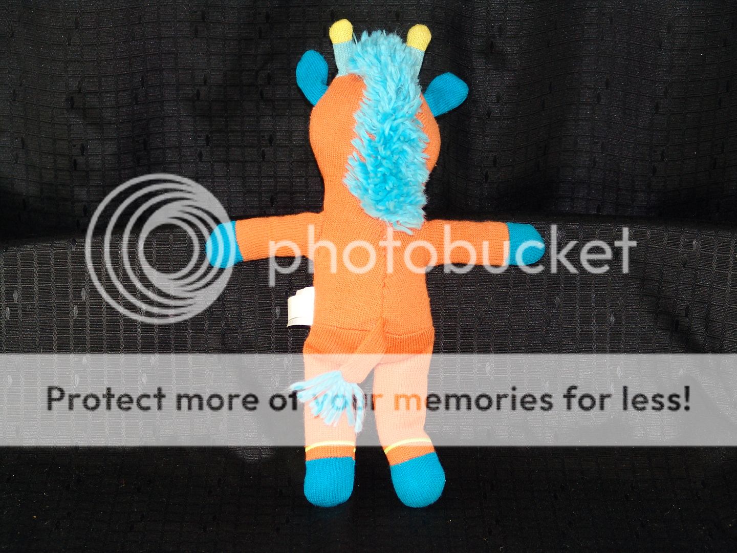 Amy Coe Orange Giraffe Sock Monkey Plush Stuffed Animal  