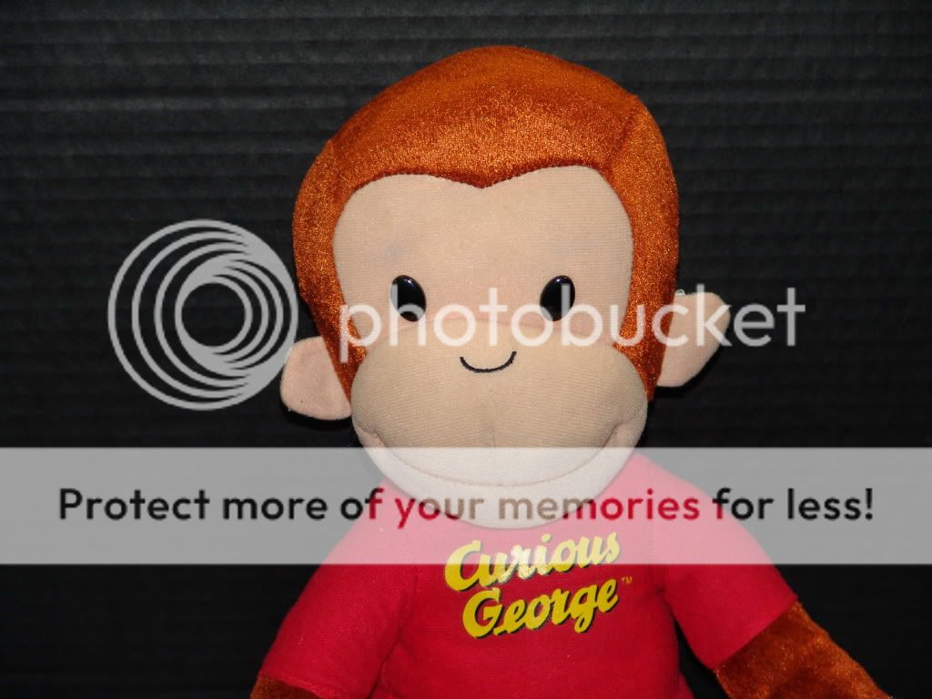 BIG 16” PLUSH CURIOUSE GEORGE RED SHIRT STUFFED MONKEY  