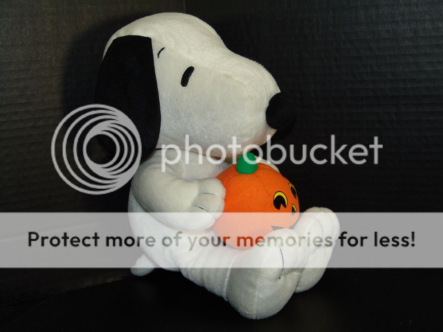 SNOOPY PLUSH GREAT HALLOWEEN PUMPKIN STUFFED ANIMAL DOG  