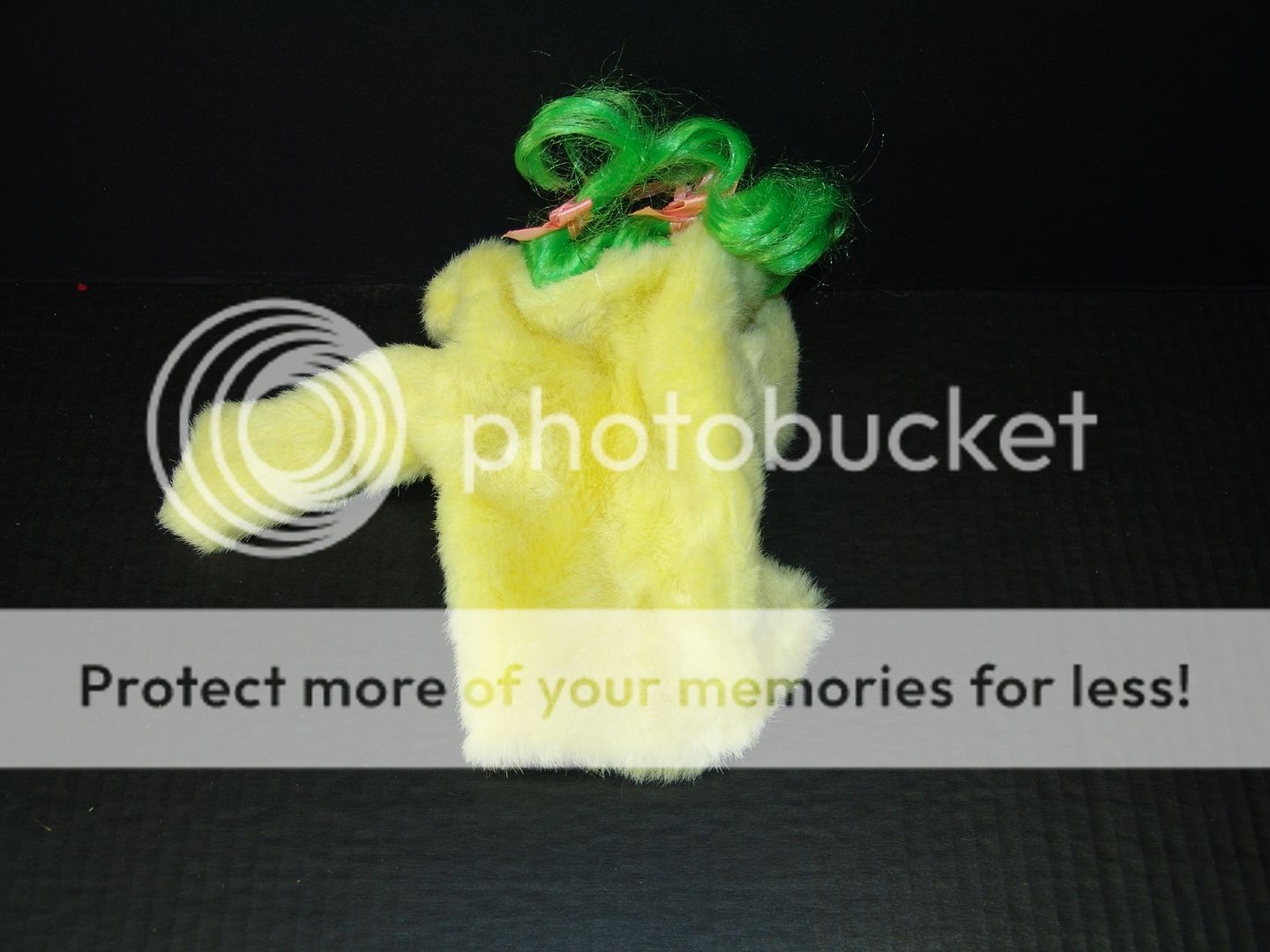   Jim Hensons Muppets Yellow Puppet Green Hair Stuffed Animal  