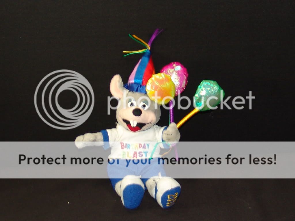   CHEESE HAPPY BIRTHDAY CAKE PLUSH MOUSE TOKEN TOY STUFFED ANIMAL  