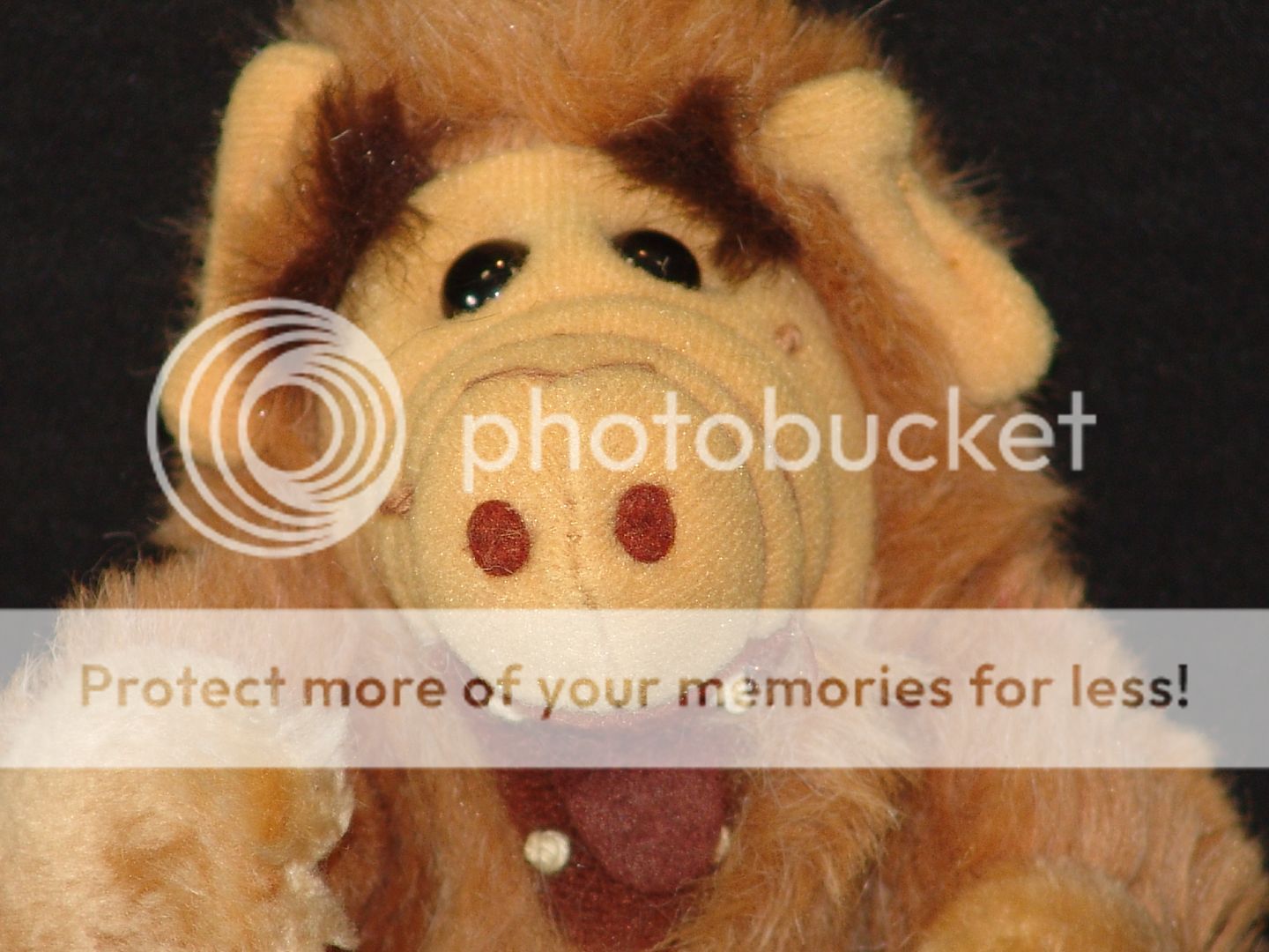 Vintage 1987 ALF Alien TV Show Finger Puppet Plush Stuffed Animal Toy