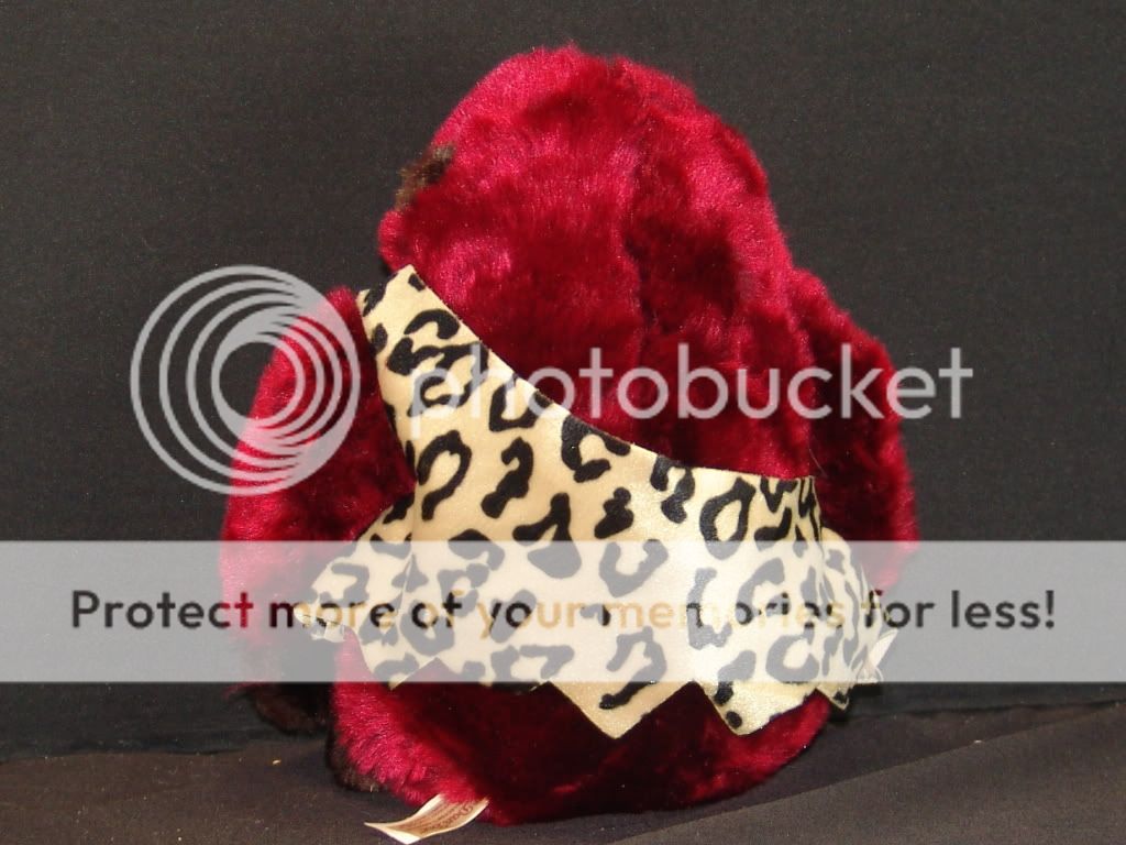 CAVEMAN MONKEY GORILLA VALENTINE WILD THING DEEP RED PLUSH STUFFED 