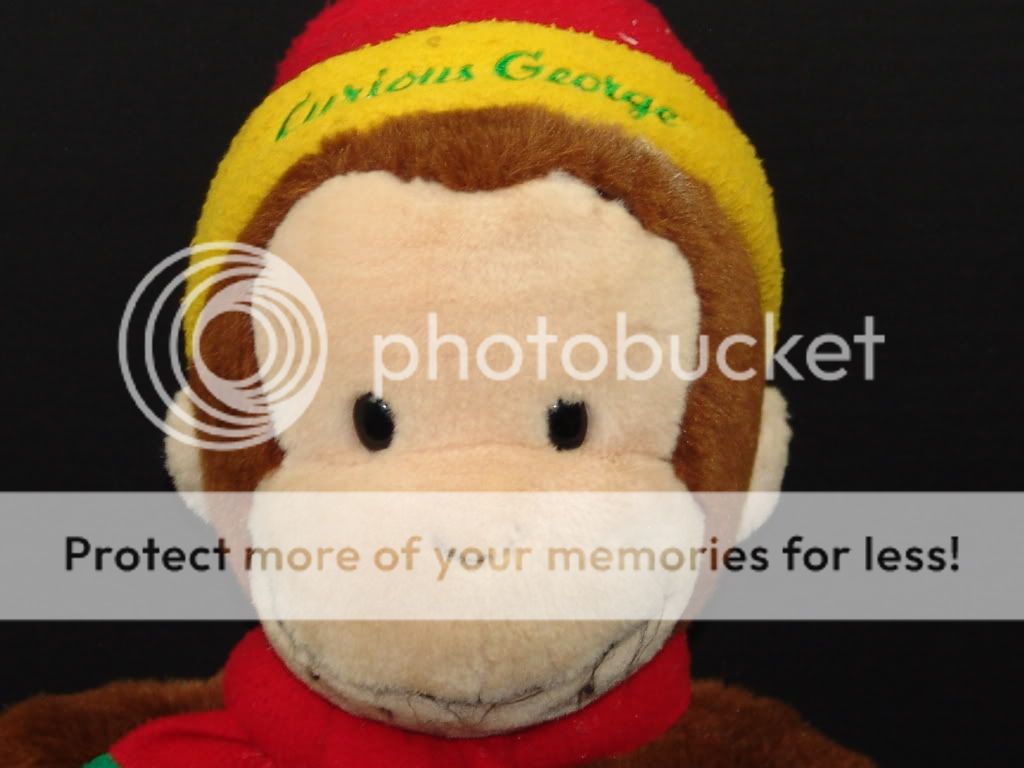  JUMBO CURIOUS GEORGE CHRISTMAS HOLIDAY  DEPARTMENT STORE PLUSH 