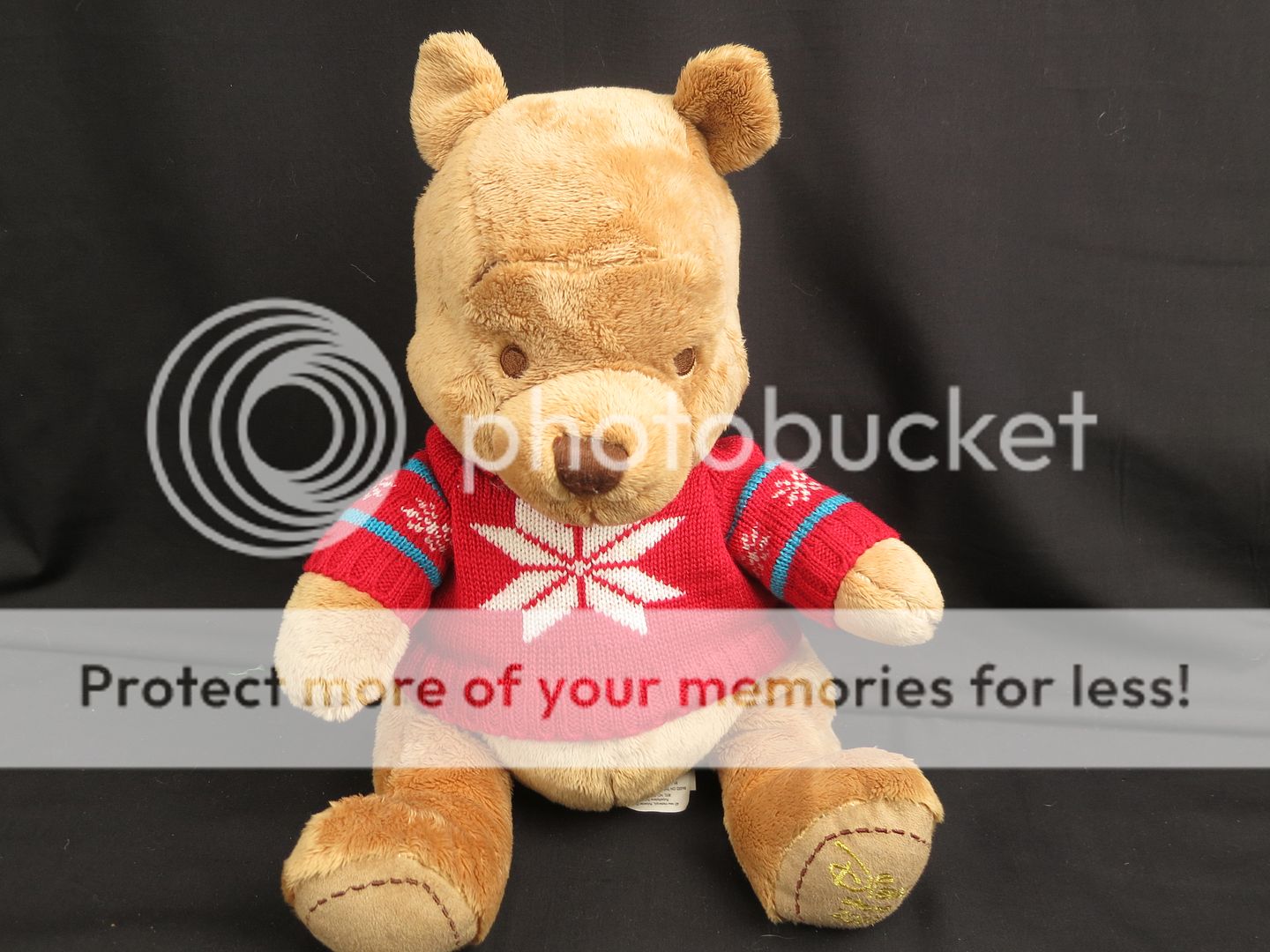 christmas pooh bear plush