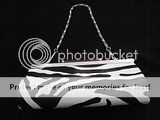 EVENING PURSES HANDBAG CLUTCH WALLETS BLACK & WHITE  